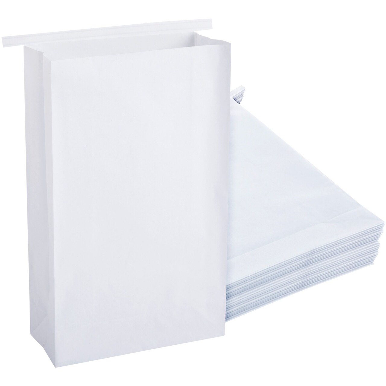 50-Pack Disposable Barf Bags for Car and Travel - Paper Vomit Bags for Motion Sickness, Hangovers, Illness for Adult and Children (White, 6x2.6x9.7 in)